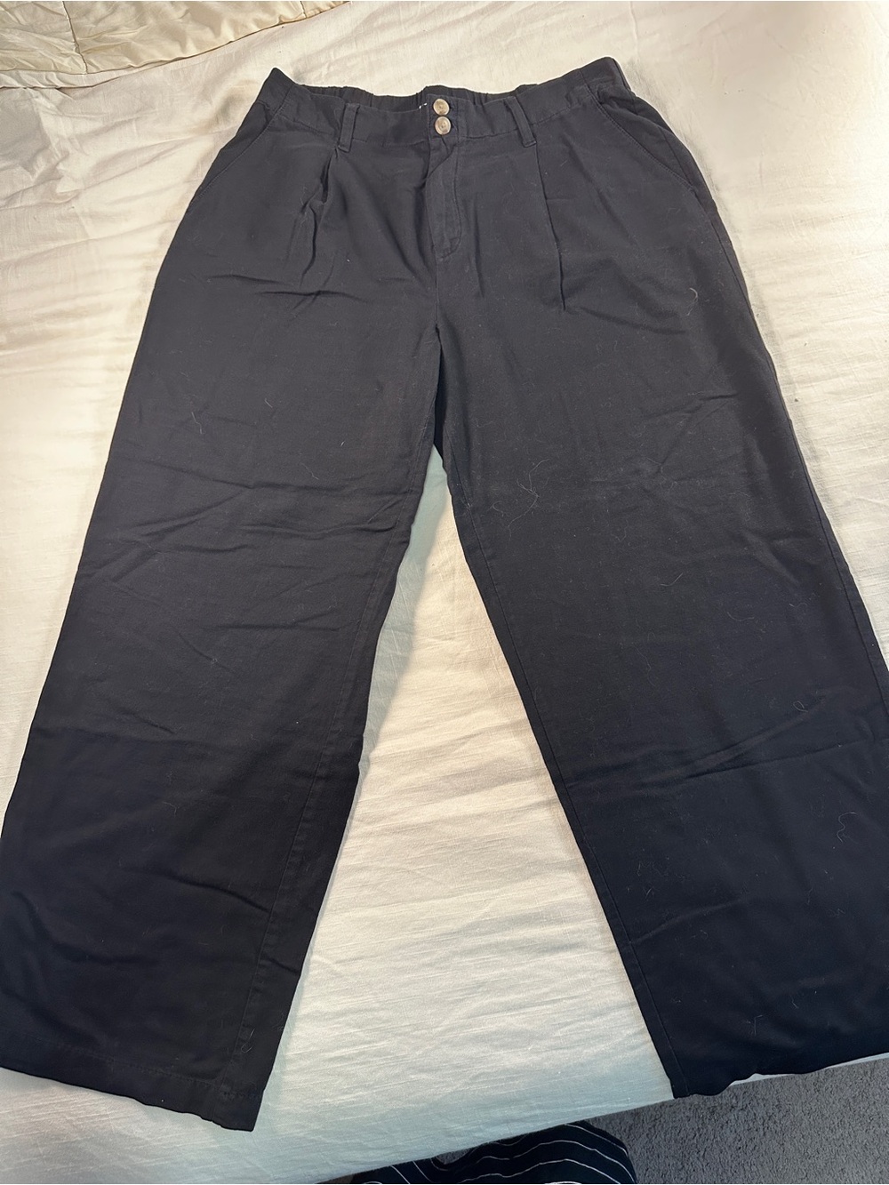 LC Lauren Conrad Black Wide-Leg Women's Pants